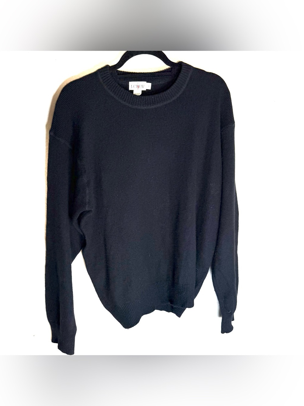 J. Crew Black Crewneck Sweater — Classic Knit